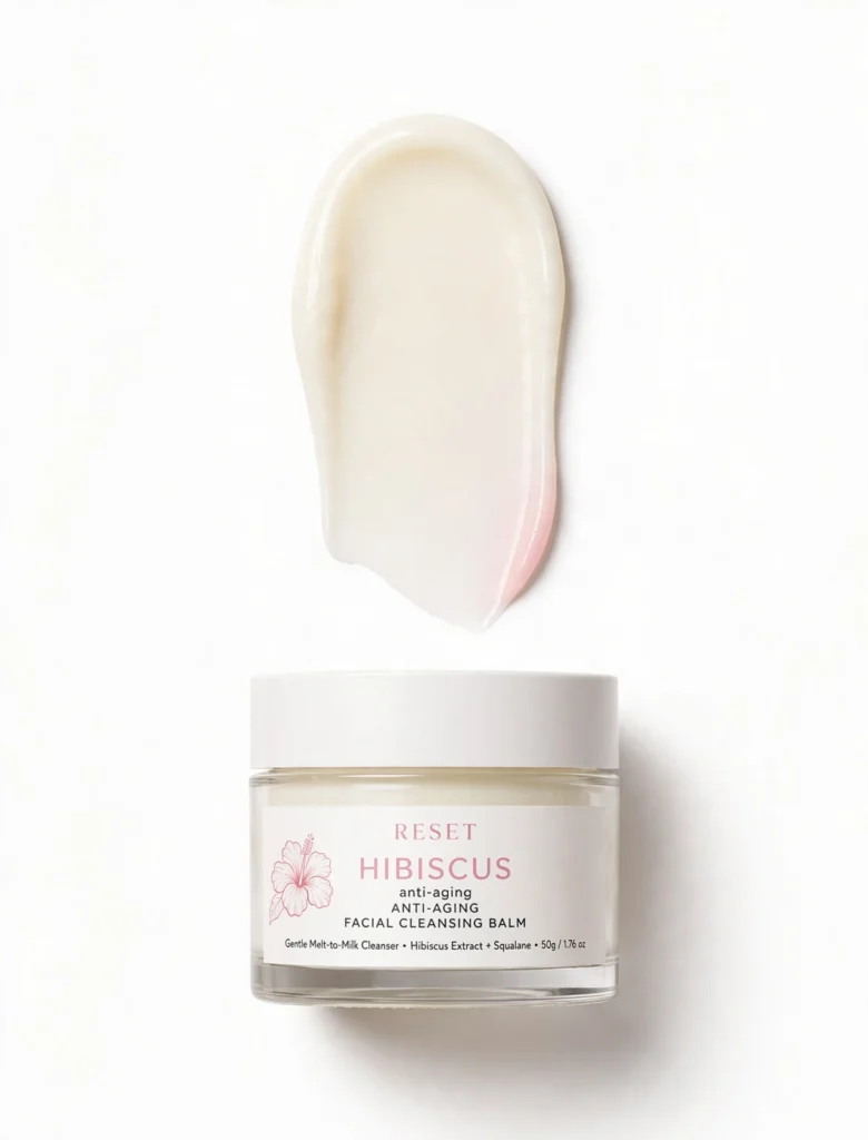 Reset Hibiscus Anti Aging Facial Cleansing Balm with Niacinimide