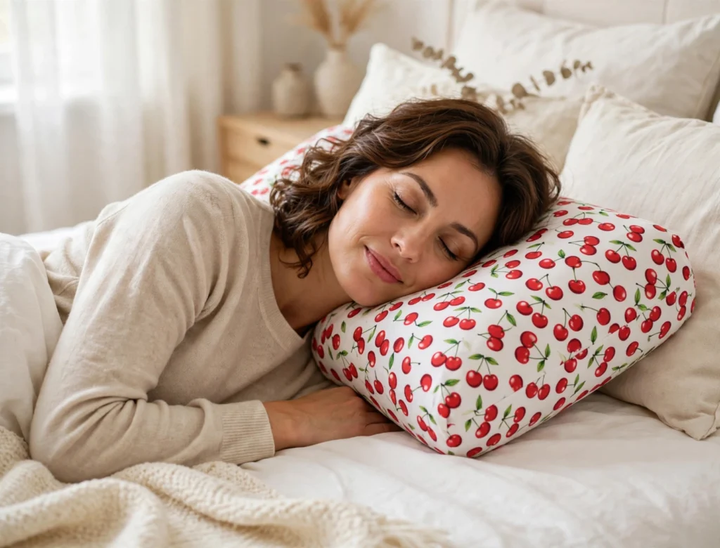 Hot Cherry Rectangular/Cervical Neck Pillow
