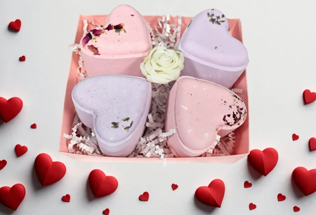 Heart Shaped Shower Steamers Gift Box (set of 4)